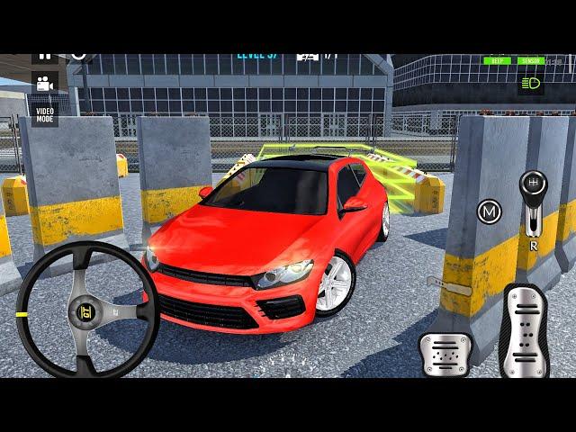 Car Games 3D: Red Hatchback Car Parking on The Street - Car Game Android Gameplay