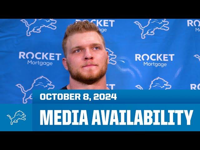 Detroit Lions players meet with the media | October 8, 2024