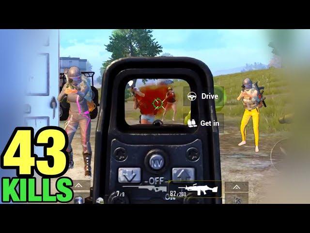 NEW WORLD RECORD | 43 KILLS SOLO vs SQUAD | TACAZ PUBG MOBILE