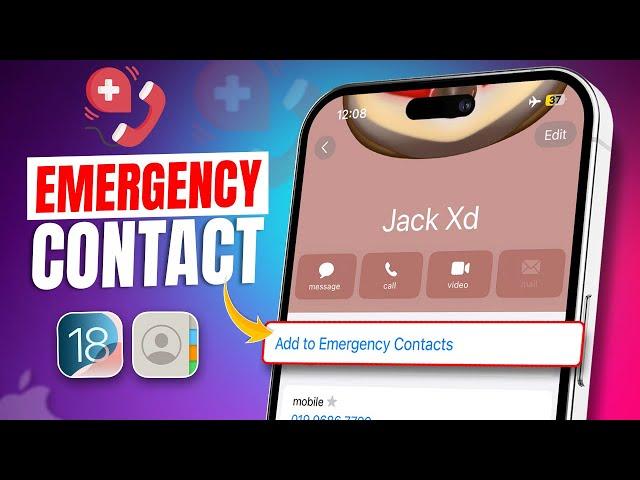How to Add Contact Numbers to Emergency Contacts on Your iPhone | Set Up Emergency Contacts