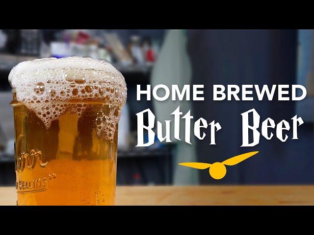 How to make BOOZY Butter Beer | Simple homebrew recipe for butterscotch session mead