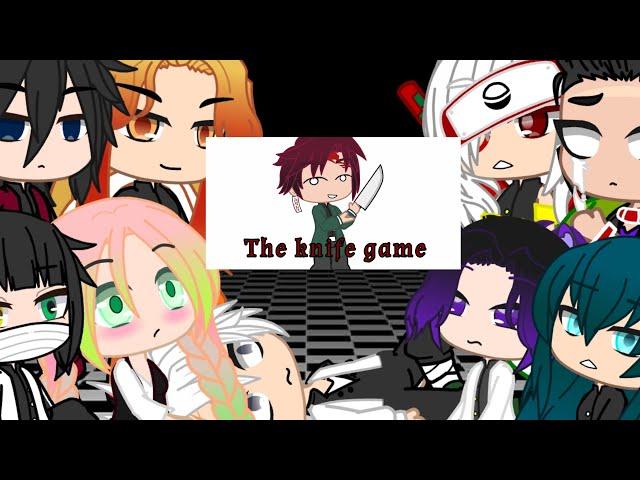 ️KETCHUP WARNING️ Hashira reacts to the knife game (Tanjiro)