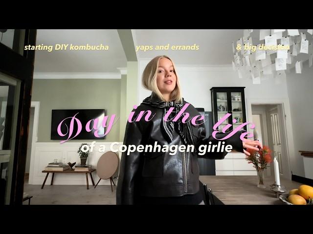 DIY kombucha, styling tips, yaps, errands, & unexpected big life decisions: Day in Copenhagen *vlog*