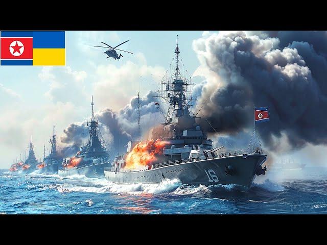 1 MINUTE AGO! North Korean Ships Full of Elite Soldiers SUNK by New Ukraine ATACMS Missiles - Arma 3