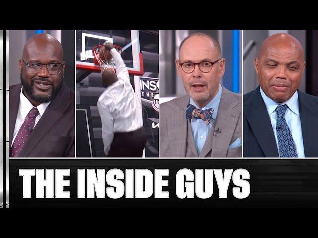 Shaq Had to Throw It Down in Studio J to Prove Kenny & Chuck Wrong  | NBA on TNT