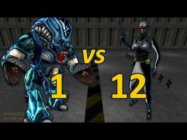 Gargantua vs 12 Assassins - Half-Life Retro Battles