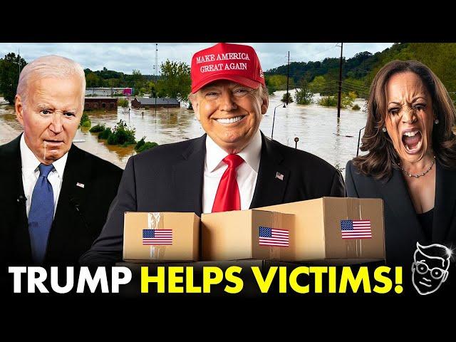 Kamala MELTS DOWN As Trump Delivers Aid to Hurricane Victims | ROASTS Kamala For STAGED Fake Pic