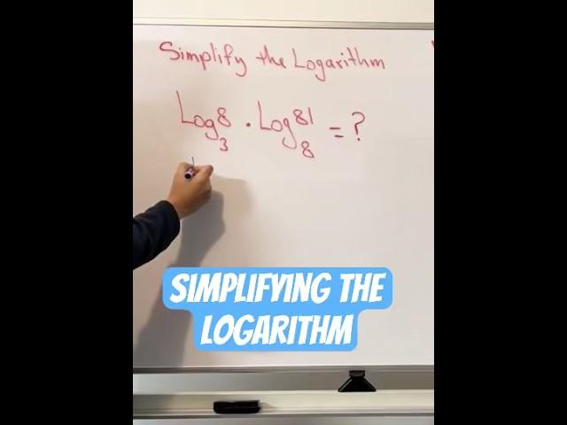 Simplifying Log Equations with Different bases | Logarithms #maths #algebra #shorts