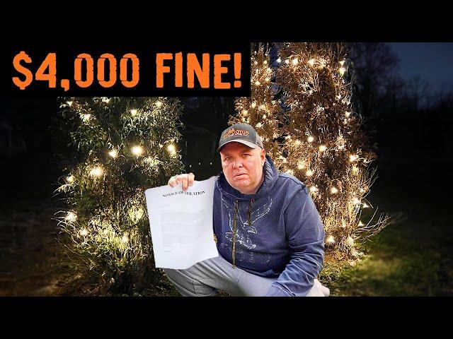 HOA Ruins Christmas, $4,000 FINE!