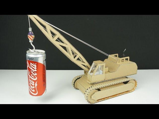 How to make Crawler Crane from Cardboard