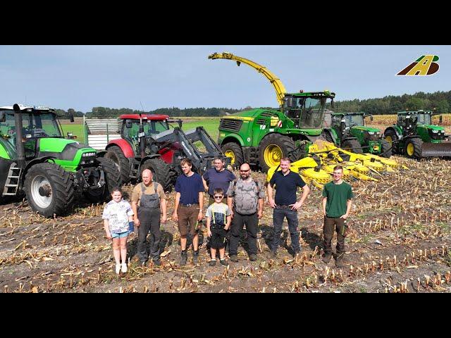 Maishäckseln 2024 Futter für die Milchkühe  Familienbetrieb aus Niedersachsen Maisernte harvest corn