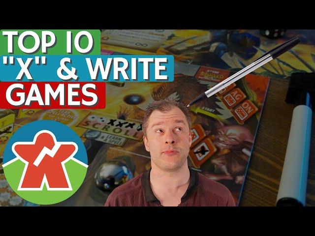 Top 10 "X" & Write Games - Roll & Write, Flip & Write, etc