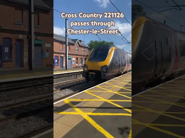 Cross Country 221126 passes through Chester-le-Street. #crosscountry #class221 #voyager #railway #uk