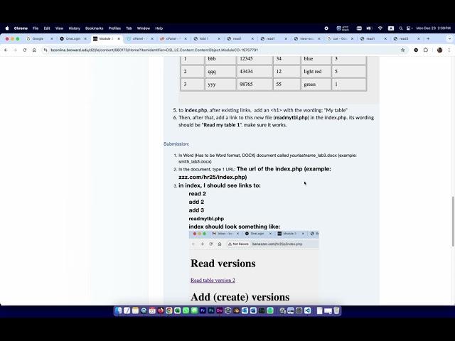 web dev III module 3 part 7 lab instructions