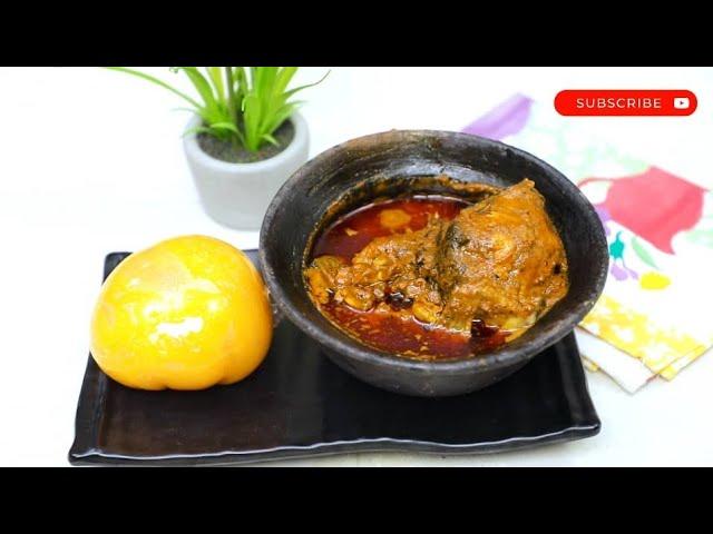 HOW TO MAKE AUTHENTIC NIGERIAN BANGA SOUP (OFE AKWU) WITH TINNED BANGA.