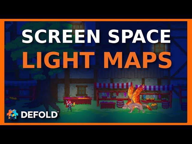 How to make Simple Lighting in Defold? Screen Space Light Maps! #gamedev #tutorial #indiedev