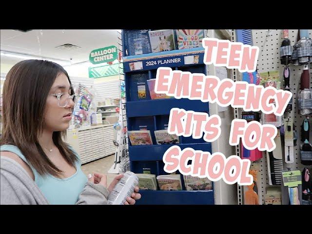 TEEN GiRL EMERGENCY KiT SHOPPiNG FOR SCHOOL