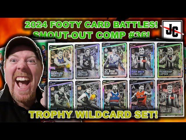 TROPHY WILDCARD SET! FOOTY CARD BATTLES | 2024 AFL TEAMCOACH CARDS