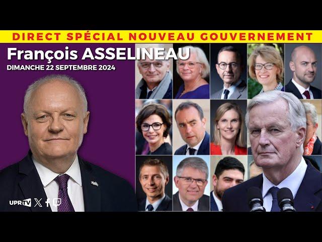 François Asselineau - Direct  spécial nouveau gouvernement