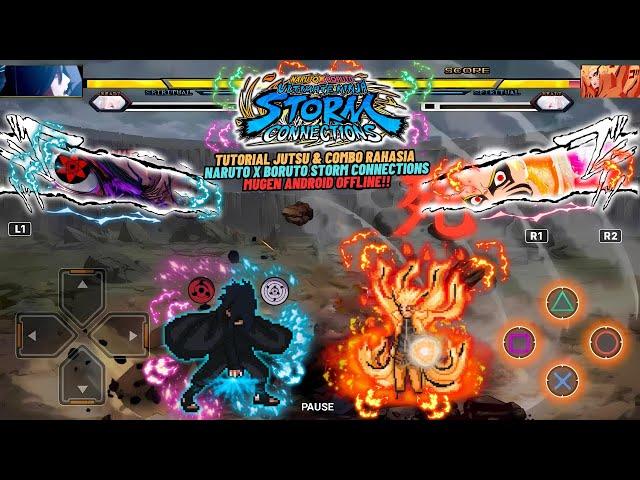 TUTORIAL JUTSU RAHASIA NARUTO X BORUTO STORM CONNECTIONS MUGEN ANDROID | HIDDEN ULTIMATE JUTSU