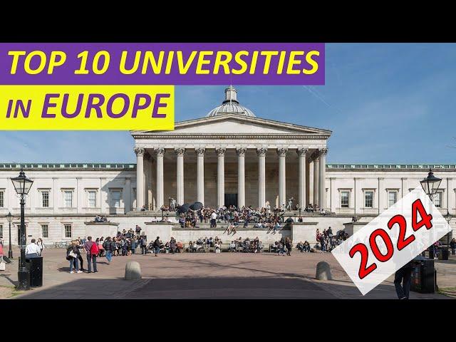 Top 10 Universities in EUROPE in 2024 ... In Just ONE minute (QS Ranking)