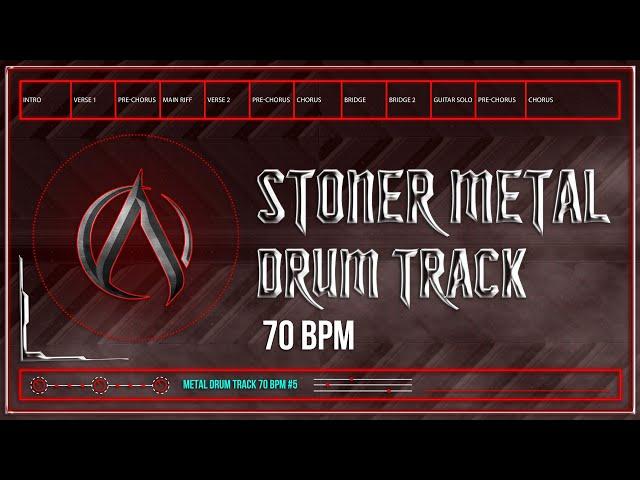 Stoner Metal Drum Track 70 BPM | Preset 3.0 (HQ,HD)