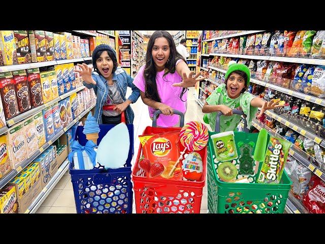 شفا و تحديات الحظ في سوق ! ضحك و إحراج !Shfa challenge collection at supermarket