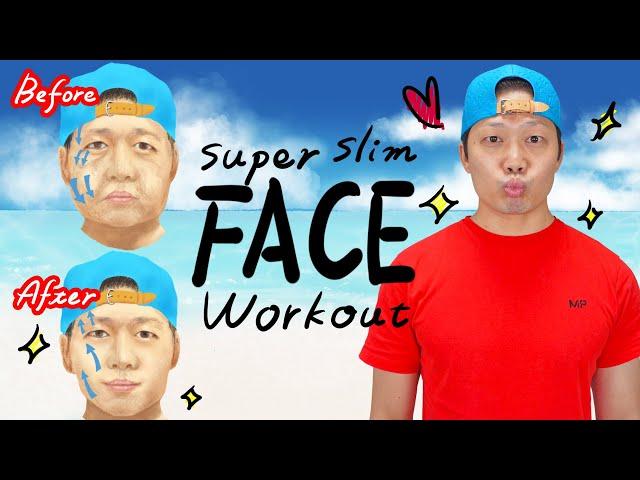 [Once a day] Slim down your face fat fast! 100% effective 5 min exercises!