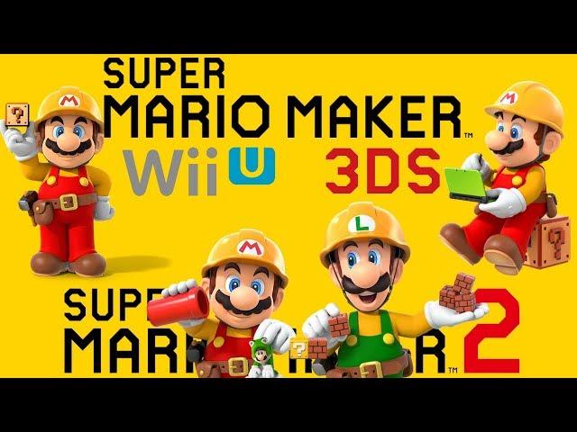 Super Mario Maker - All Trailers (2014-2019)