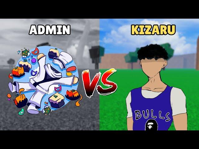 Kizaru vs Admin | Blox Fruits