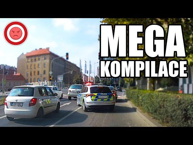 MegaKompilace 2 - KONFLIKT s Blbcem, Blokování SANITKY a Chycen POLICIÍ - Perly Ze Silnic 130