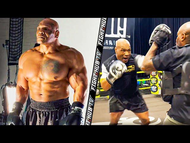 UNSEEN: Mike Tyson SMASHES Pads At 58yrs Old Ahead Of Jake Paul Fight (NEW Training Footage)