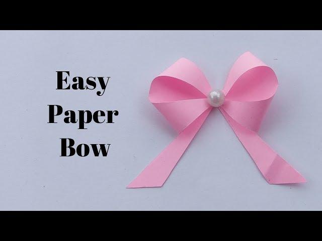 How To Make Bow Out Of Paper || Easy Paper Bow