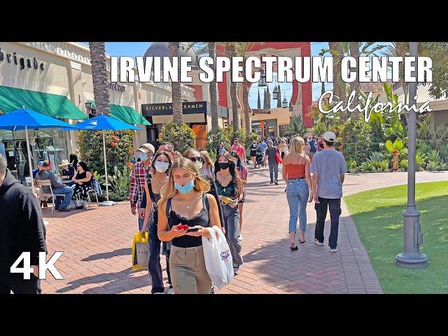 Spring Break Shopping at Irvine Spectrum Center, Orange County California - Walking tour - 2021 - 4K