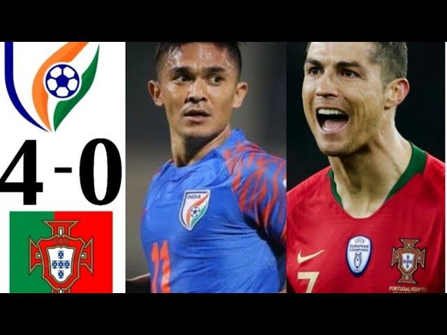 India V Portugal   || Match Highlights wc 2026 Qualified (4-0) #football #indianfootball