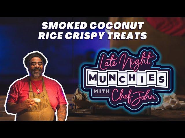 Late Night Munchies - Smoked Coconut Rice Crispy Treats