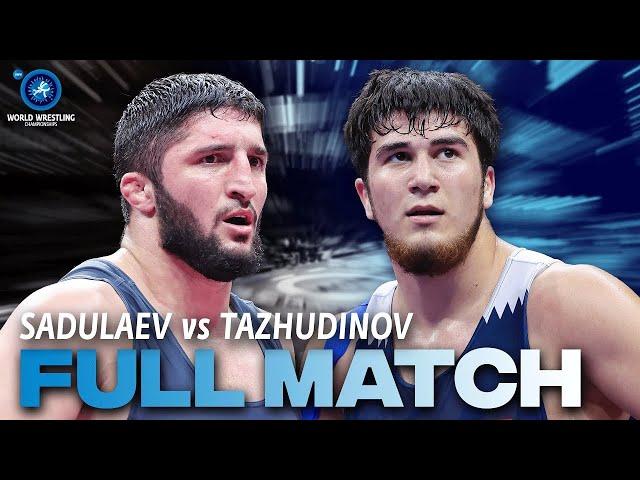 Akhmed TAZHUDINOV (BRN) vs. Abdulrashid SADULAEV (AIN) | Seniors World Championships 2023 | Semi Fin