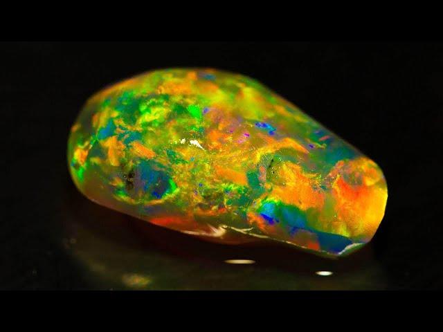 The best crystal opal I have ever cut —  just like the one my dad cut out of his opal mine