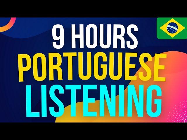 9 Hours of Portuguese Listening Practice | Brazilian Portuguese Daily Conversation for Beginners