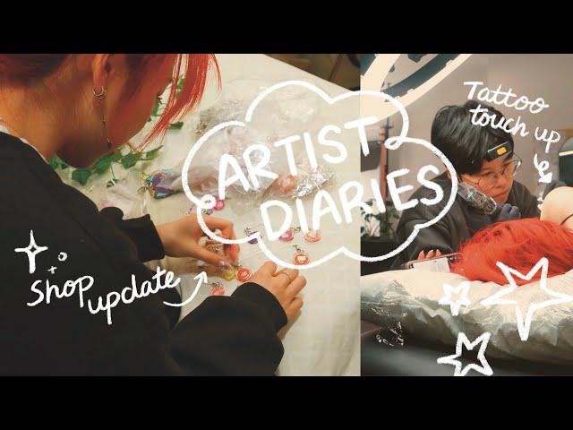 art vlog  tattoos, shop updates, drawing