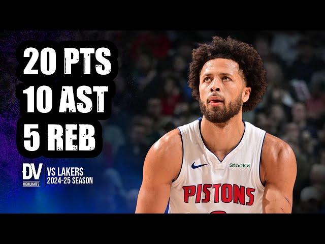 Cade Cunningham vs Lakers 20 pts 10 ast 5 reb | Dec 23, 2024 | Regular Season