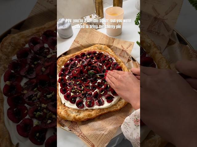 You were asked to bring the cherry pie. #cherries #cherrytart #cookwithme #inmykitchen #recipes