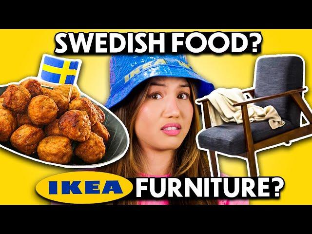 Swedish Food or Ikea Furniture?! | International Food Taste Test | People Vs. Food
