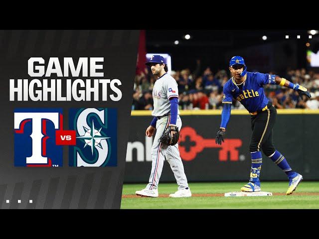 Rangers vs. Mariners Game Highlights (9/13/24) | MLB Highlights