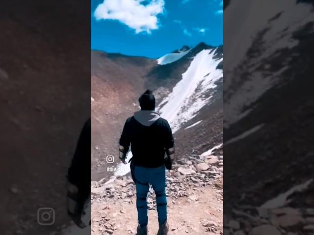 khardungla top 2nd highest motorable road #khardunglatop #ladakh #leh #snow #mountains #bikeride