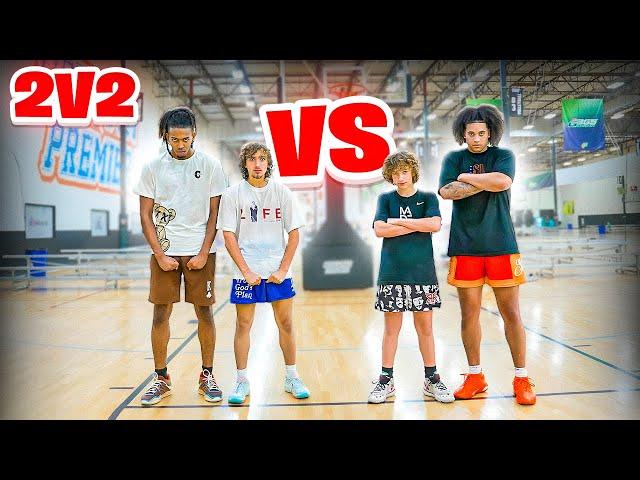 INTENSE 2v2 Basketball Cam Wilder & Nelson vs Lavar & Noah!