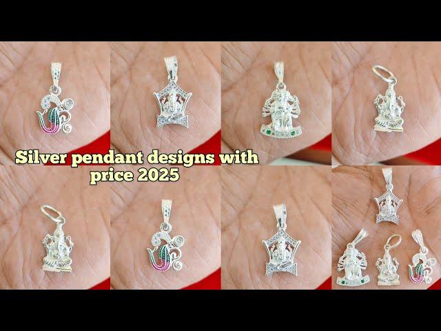 latest Silver Chain pendant designs with price 2025