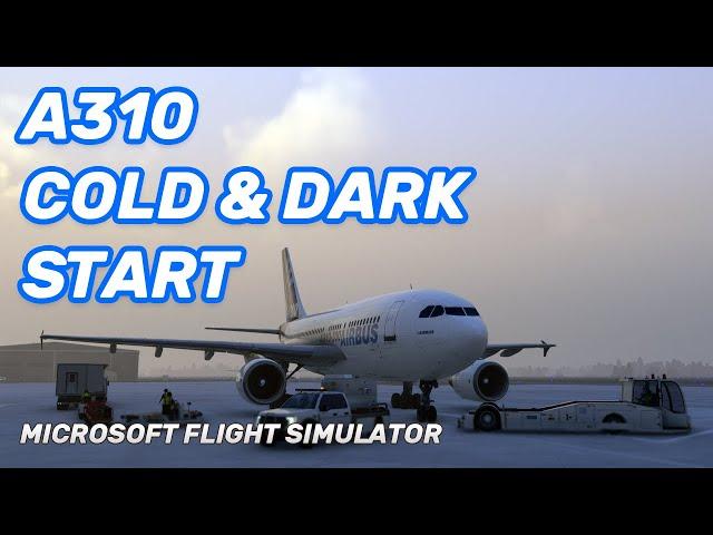 MSFS A310 - Easy Cold & Dark Quick Start