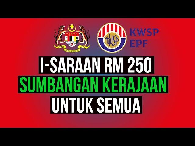i-saraan RM250 SUMBANGAN KERAJAAN | Saje Sembang