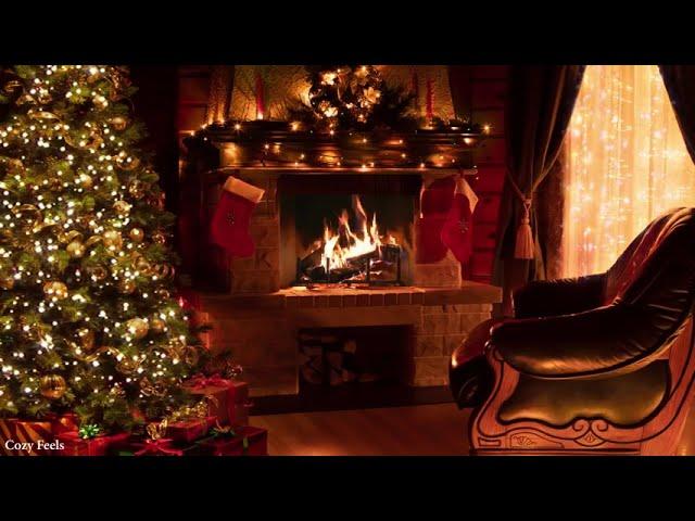 Heavenly Christmas Music, Fireplace Sounds, Relaxing Christmas Classic Music, Christmas Ambience